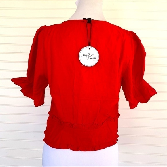 Puff sleeve blouse By Milk & Honey New - Picture 7 of 12